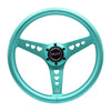 ALUMINUM STEERING WHEELS - HEART CUTOUT (350MM)