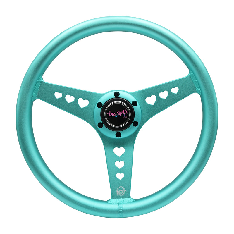 ALUMINUM STEERING WHEELS - HEART CUTOUT (350MM)