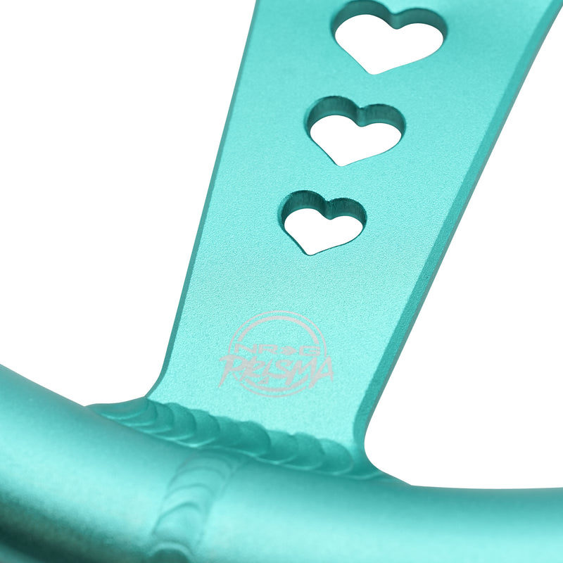 ALUMINUM STEERING WHEELS - HEART CUTOUT (350MM)
