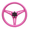 ALUMINUM STEERING WHEELS - HEART CUTOUT (350MM)