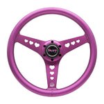 ALUMINUM STEERING WHEELS - HEART CUTOUT (350MM)