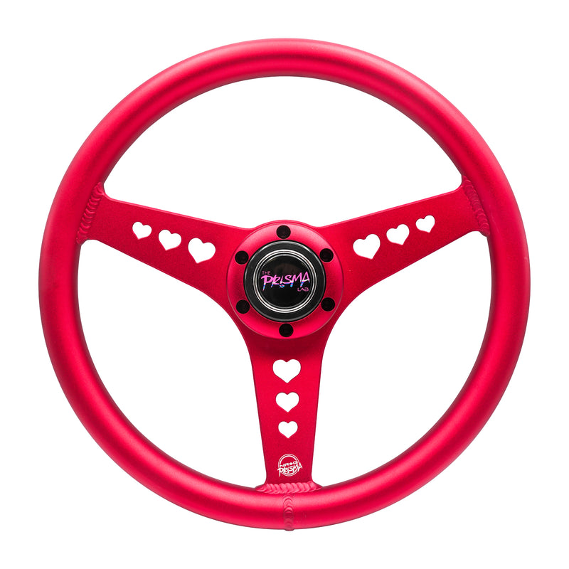 ALUMINUM STEERING WHEELS - HEART CUTOUT (350MM)