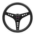 ALUMINUM STEERING WHEELS - HEART CUTOUT (350MM)