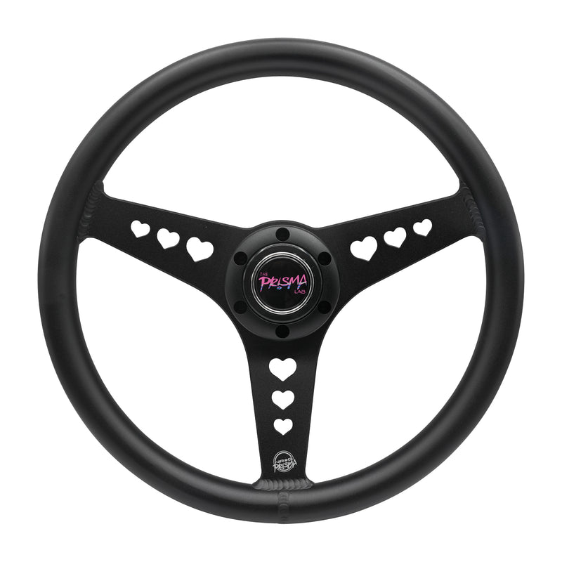 ALUMINUM STEERING WHEELS - HEART CUTOUT (350MM)