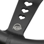ALUMINUM STEERING WHEELS - HEART CUTOUT (350MM)