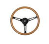 BAMBOO WOODGRAIN STEERING WHEEL BLACK