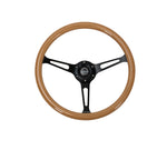 BAMBOO WOODGRAIN STEERING WHEEL BLACK