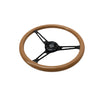 BAMBOO WOODGRAIN STEERING WHEEL BLACK