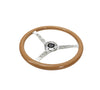 BAMBOO WOODGRAIN STEERING WHEEL CHROME