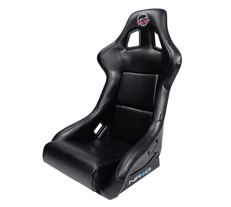 thumbnail image 2 of NRG Prisma Fixed Back Racing Seat – Black Alcantara With Side Mounts (Large) 2 of 2