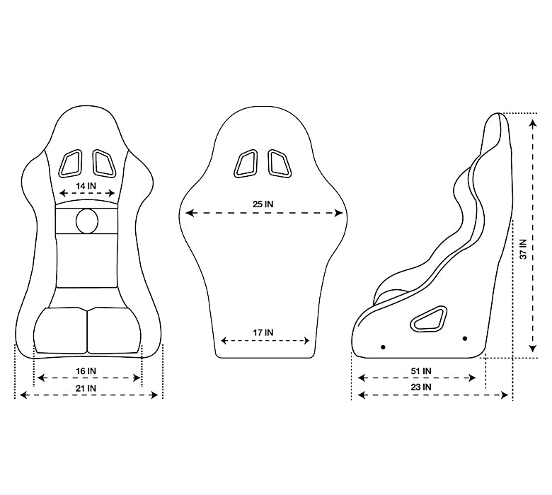FIA Competition seat medium NRG Innovations