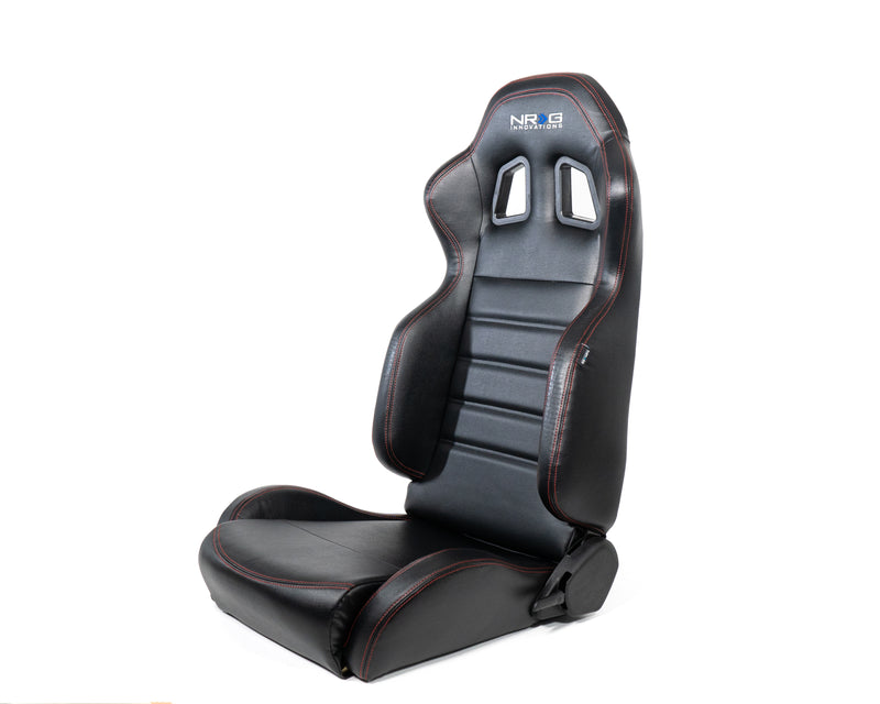 Reclinable racing Seat Red Stitching