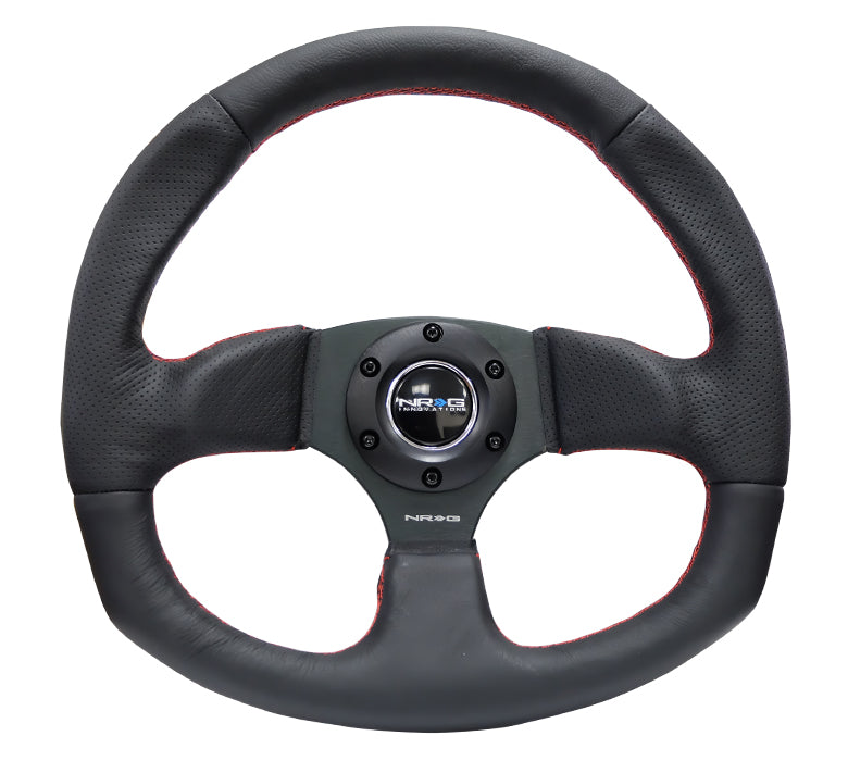 NRG Steering Wheel Flat Bottom Leather