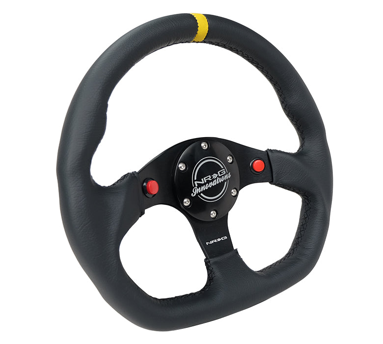 NEW NRG Classic Black Wood Steering Wheel 350mm Chrome Gold Spokes ST-015CG-BK E - Foto 4