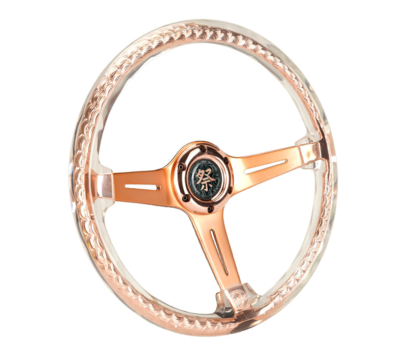 MATSURI ACRYLIC STEERING WHEEL ROSE GOLD