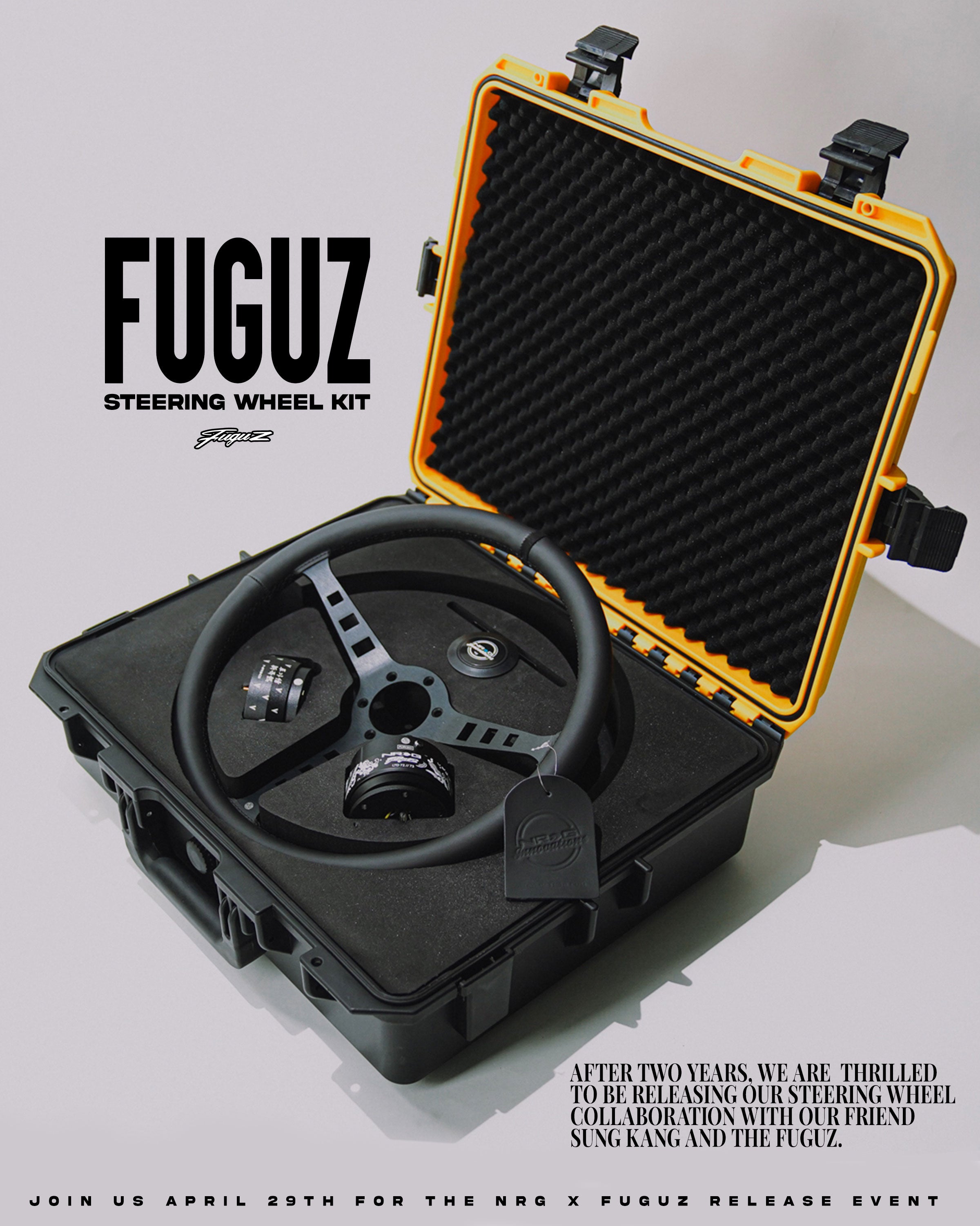 FUGUZ STEERING WHEEL KIT – NRG Innovations FUGUZ STEERING WHEEL KIT – NRG Innovations